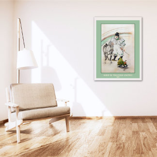 Toulouse-Lautrec, Circus Clown w Horse en Monkey Poster