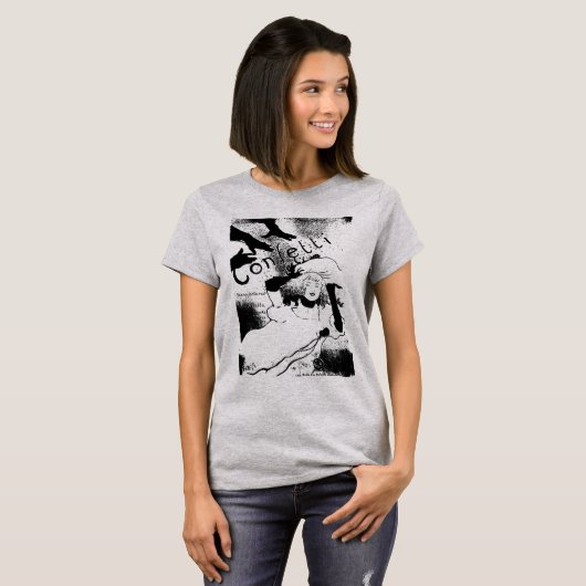 Toulouse-Lautrec Confetti Poster T Shirt 1894 (Voorkant volledig)