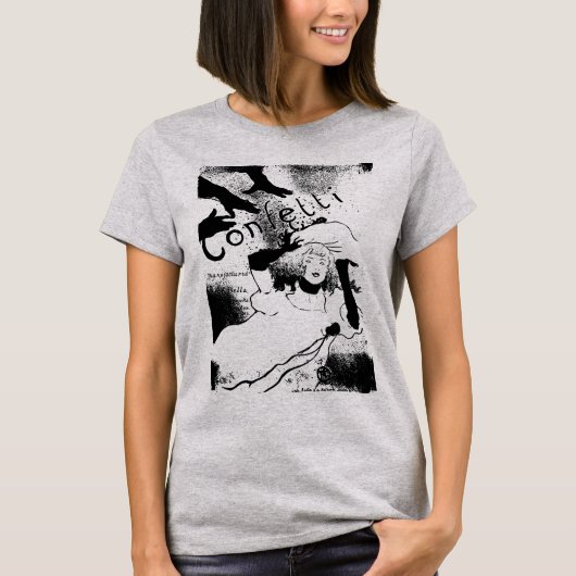 Toulouse-Lautrec Confetti Poster T Shirt 1894 (Voorkant)