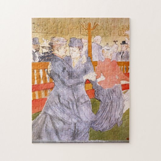 Toulouse-Lautrec - Dansen op de Rouge Legpuzzel (Verticaal)