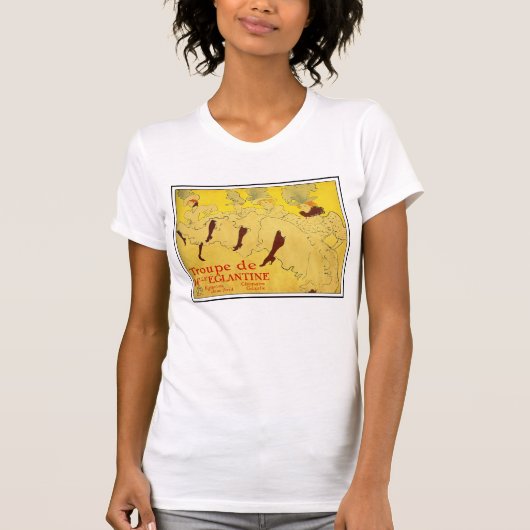 Toulouse-Lautrec - dansgroep T-shirt (Voorkant)
