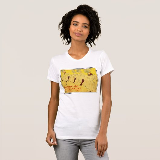 Toulouse-Lautrec - dansgroep T-shirt (Voorkant volledig)