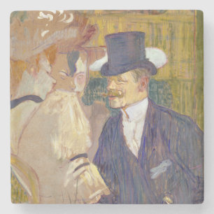 Toulouse-Lautrec - De Engelsman van de Rouge Stenen Onderzetter