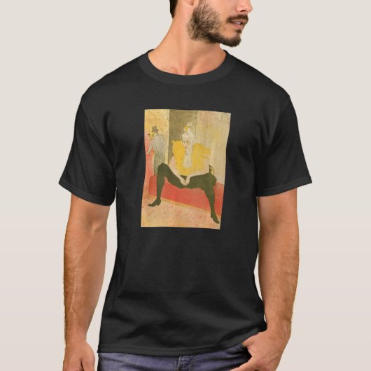 Toulouse Lautrec de Seated Clowness 2 T-shirt (Voorkant)