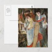 Toulouse-Lautrec - De Tattooed-vrouw Briefkaart (Voorkant / Achterkant)