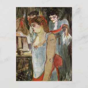 Toulouse-Lautrec - De Tattooed-vrouw Briefkaart