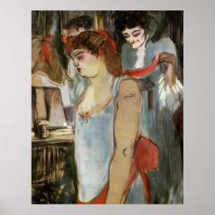 Toulouse-Lautrec - De Tattooed-vrouw Poster