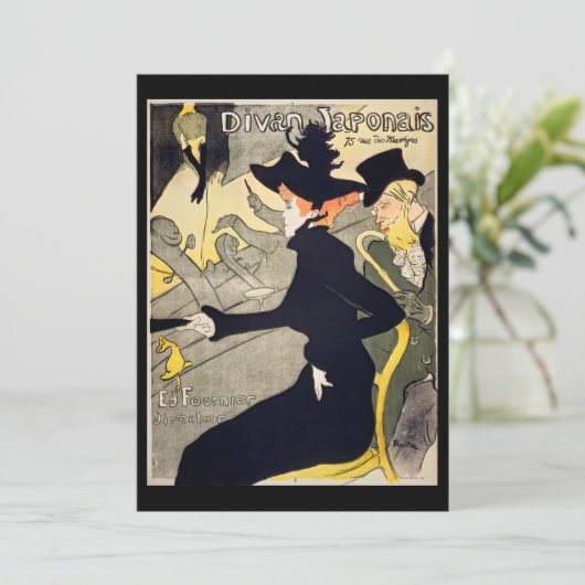 Toulouse-Lautrec - Divan Japonais Bedankkaart (Staand voorkant)
