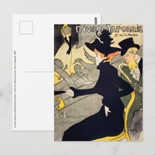 Toulouse-Lautrec - Divan Japonais Briefkaart (Voorkant / Achterkant)