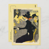 Toulouse Lautrec: Divan Japonais Briefkaart (Voorkant / Achterkant)