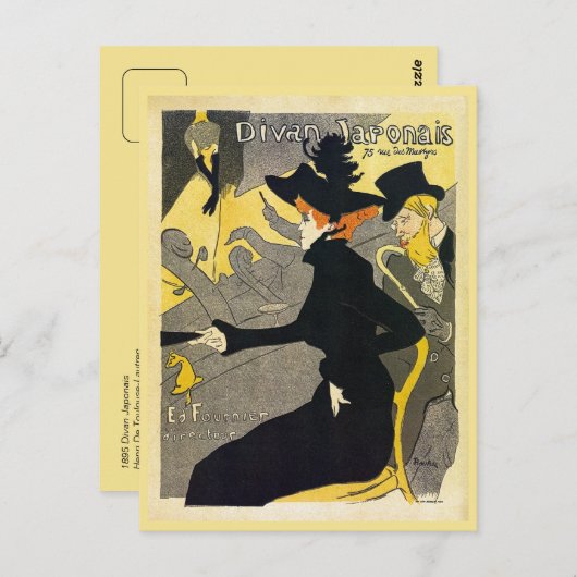 Toulouse Lautrec: Divan Japonais Briefkaart (Voorkant / Achterkant)