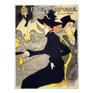 Toulouse-Lautrec - Divan Japonais Foto Afdruk