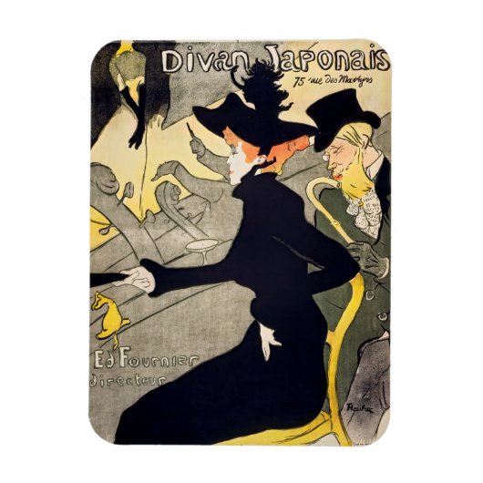 Toulouse-Lautrec - Divan Japonais Magneet (Verticaal)