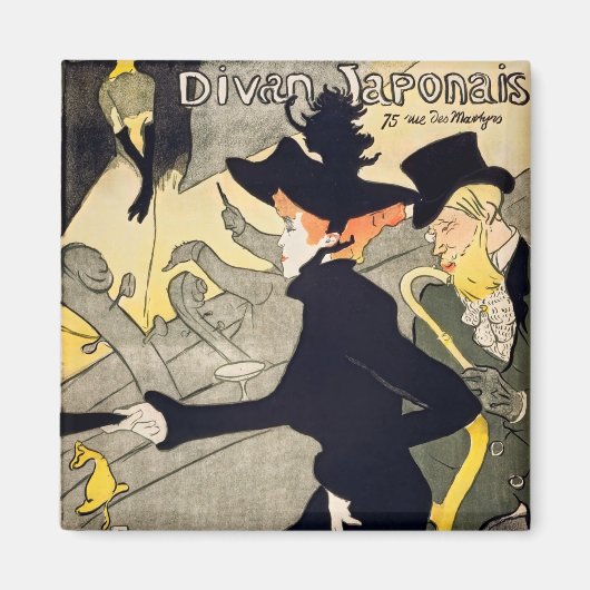 Toulouse-Lautrec - Divan Japonais Magneet (Voorkant)
