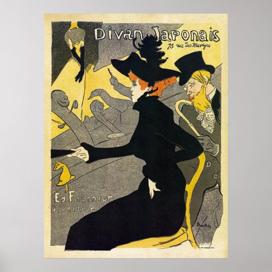 Toulouse Lautrec: Divan Japonais (muziekhal) Poster (Voorkant)