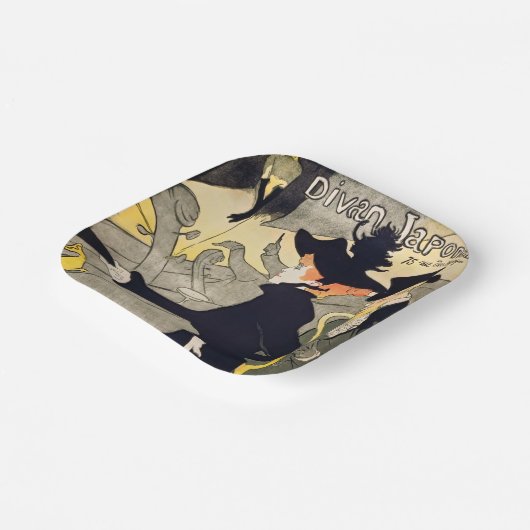Toulouse-Lautrec - Divan Japonais Papieren Bordje (Gebogen)