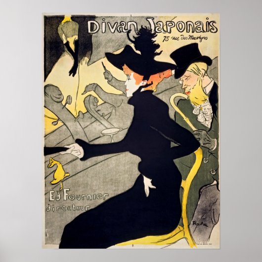 Toulouse-Lautrec - Divan Japonais Poster (Voorkant)