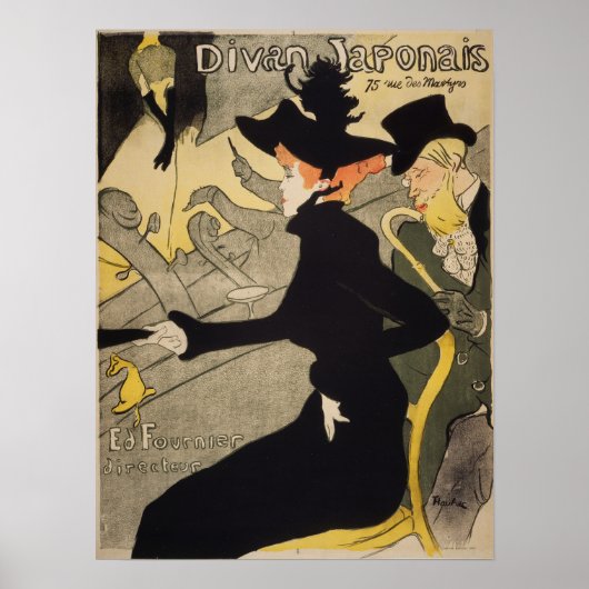 Toulouse-Lautrec - Divan Japonais Poster (Voorkant)