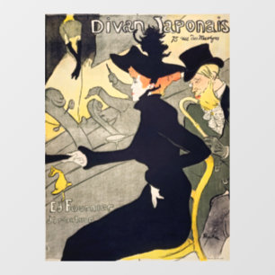 Toulouse-Lautrec - Divan Japonais Raamsticker