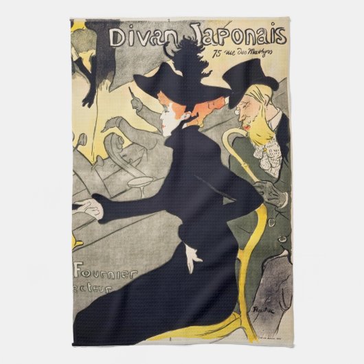 Toulouse-Lautrec - Divan Japonais Theedoek (Verticaal)
