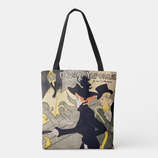 Toulouse-Lautrec - Divan Japonais Tote Bag (Achterkant)