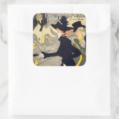 Toulouse-Lautrec - Divan Japonais Vierkante Sticker (Tas)