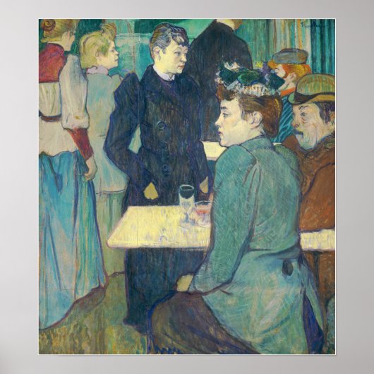 Toulouse-Lautrec - een hoek van de Moulin de la G. Poster (Voorkant)