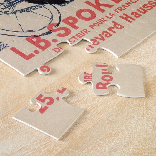 Toulouse-Lautrec  fietsen en fietsen Legpuzzel (Zijkant)