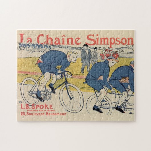 Toulouse-Lautrec fietsen en fietsen Legpuzzel (Horizontaal)