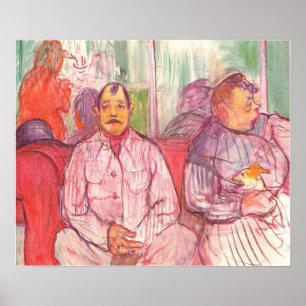 Toulouse-Lautrec - Gekoppelde bordelkepers 1894 Poster