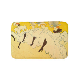 Toulouse Lautrec Gele Dansende Meisje Poster Badmat