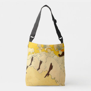 Toulouse Lautrec Gele Dansende Meisje Poster Crossbody Tas