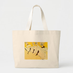 Toulouse Lautrec Gele Dansende Meisje Poster Grote Tote Bag