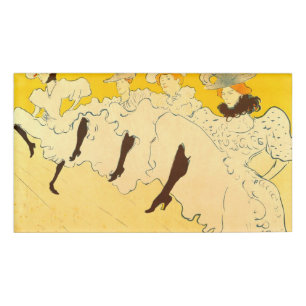 Toulouse Lautrec Gele Dansende Meisje Poster Naambadge