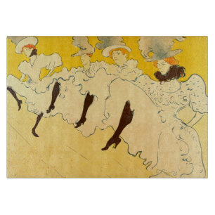 Toulouse Lautrec Gele Dansende Meisje Poster Snijplank