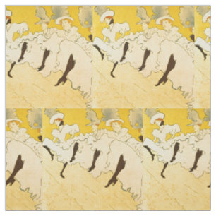 Toulouse Lautrec Gele Dansende Meisje Poster Stof