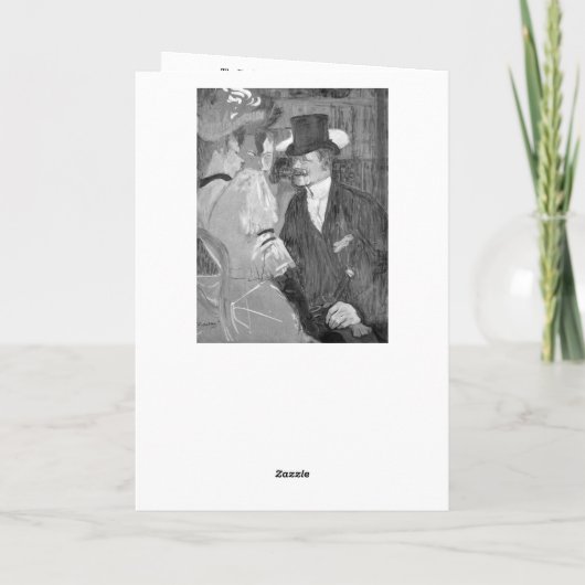 Toulouse-Lautrec - Hartelijk dank - Kaart (Achterkant)