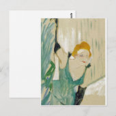 Toulouse-Lautrec, Henri de Yvette Guilbert salut a Briefkaart (Voorkant / Achterkant)