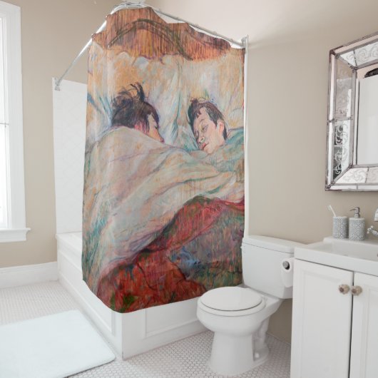 Toulouse-Lautrec - Het Bed Douchegordijn (In situ)