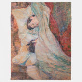 Toulouse-Lautrec - Het Bed Fleece Deken (Voorkant)