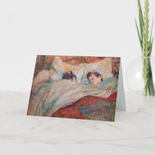 Toulouse-Lautrec - Het Bed Kaart