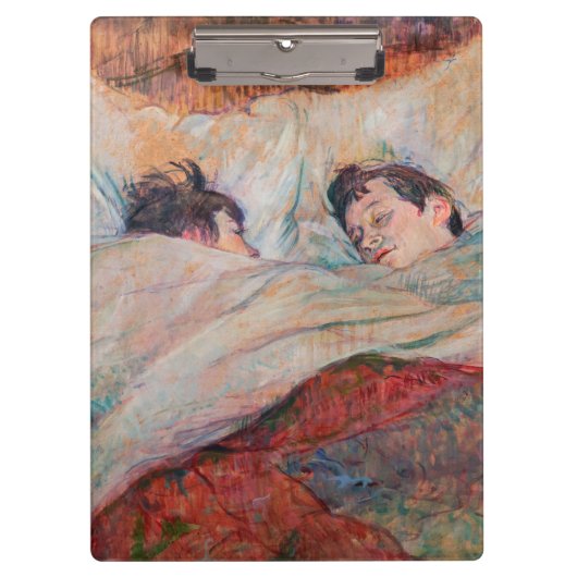 Toulouse-Lautrec - Het Bed Klembord (Voorkant)
