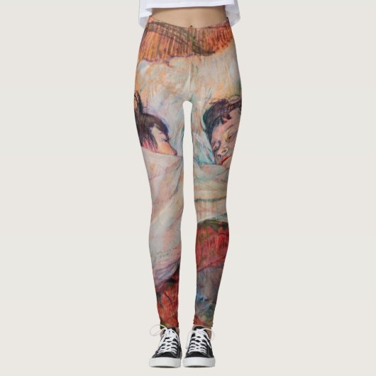 Toulouse-Lautrec - Het Bed Leggings (Voorkant)