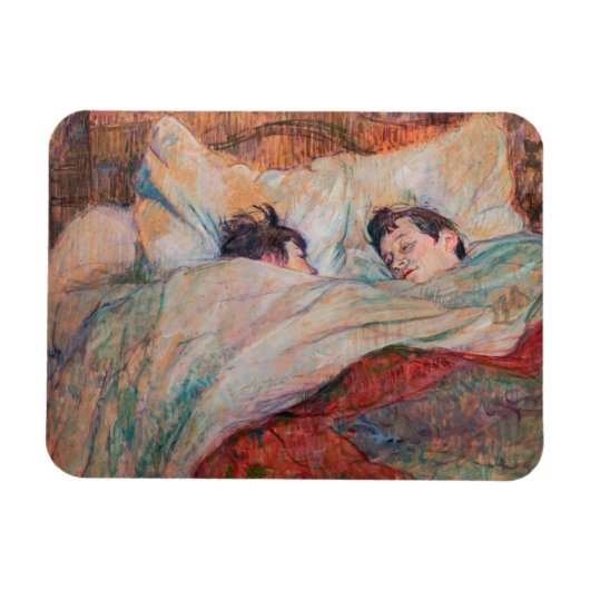 Toulouse-Lautrec - Het Bed Magneet (Horizontaal)