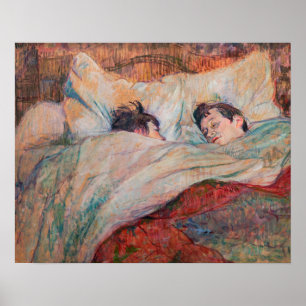 Toulouse-Lautrec - Het Bed Poster