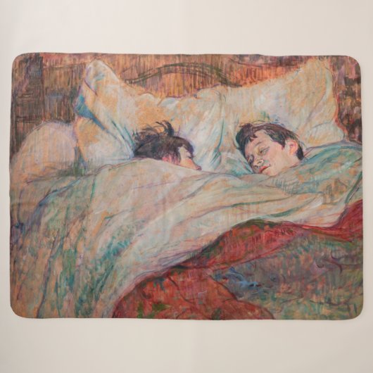 Toulouse-Lautrec - Het Bed Sherpa Deken (Voorkant (horizontaal))