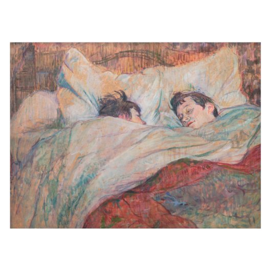 Toulouse-Lautrec - Het Bed Tafelkleed (Voorkant (Horizontaal))