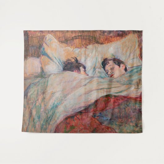 Toulouse-Lautrec - Het Bed Wandkleed (Voorkant (horizontaal))