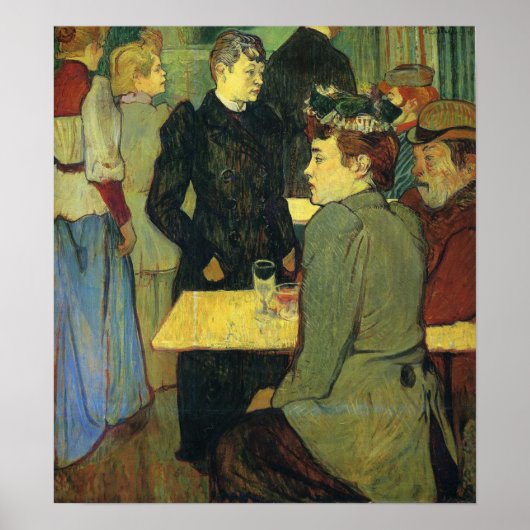 Toulouse-Lautrec - Hoek van de Moulin Poster (Voorkant)