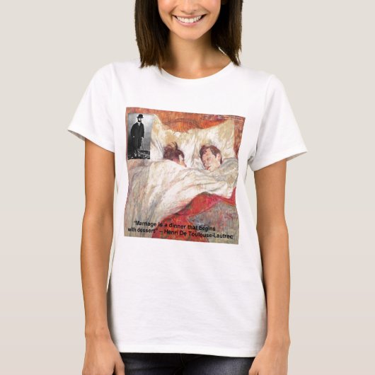 Toulouse-Lautrec-huwelijksbriefjes en -T - shirts (Voorkant)